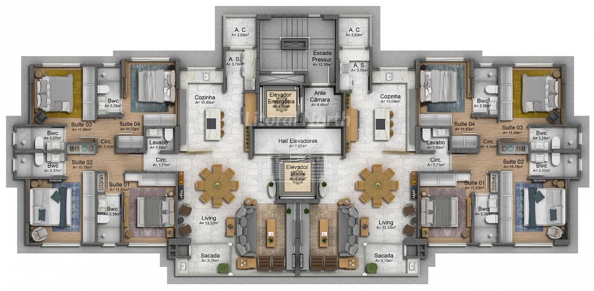 Apartamento de 4 quartos, 146m² no bairro Pioneiros, em Balneário Camboriú | Eu Corretor