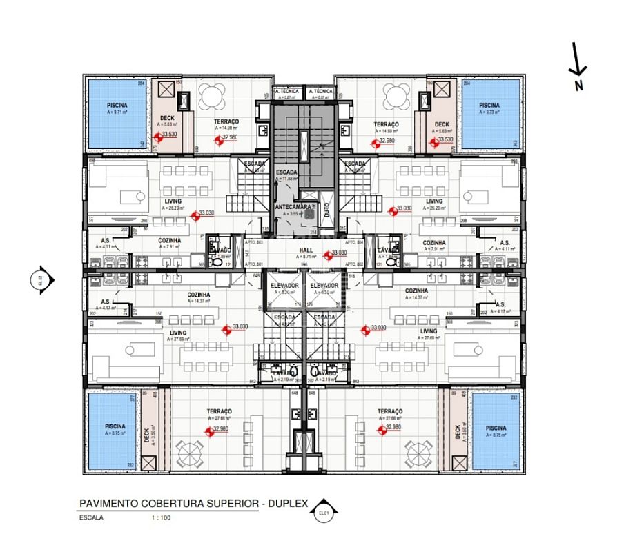 Apartamento de 3 quartos, 211m² no bairro Praia Brava, em Itajaí | Eu Corretor