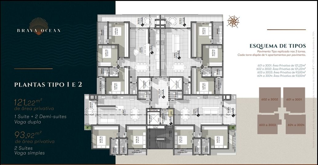 Apartamento de 3 quartos, 121m² no bairro Praia Brava, em Itajaí | Eu Corretor