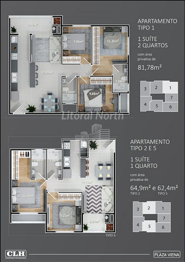 Apartamento de 1 quarto, 50m² no bairro Nações, em Balneário Camboriú | Eu Corretor