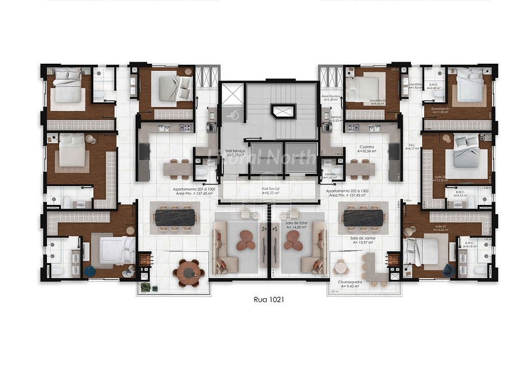 Apartamento de 3 quartos, 137m² no bairro Centro, em Balneário Camboriú | Eu Corretor