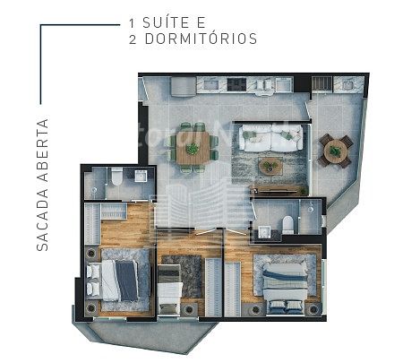 Apartamento de 2 quartos, 78m² no bairro Vila Operária, em Itajaí | Eu Corretor