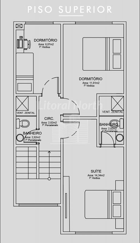 Sobrado de 3 quartos, 130m² no bairro Fazendinha, em Itajaí | Eu Corretor