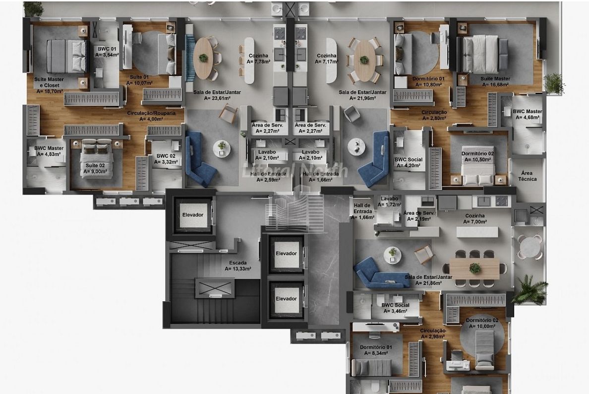 Apartamento de 3 quartos, 121m² no bairro Fazenda, em Itajaí | Eu Corretor