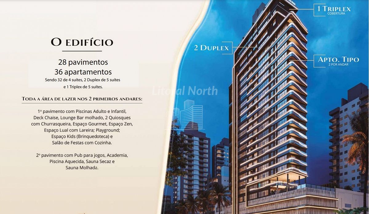 Apartamento de 4 quartos, 175m² no bairro Centro, em Balneário Camboriú | Eu Corretor