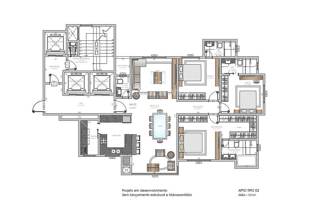 Apartamento de 3 quartos, 131m² no bairro Centro, em Balneário Camboriú | Eu Corretor