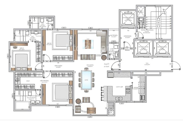 Apartamento de 3 quartos, 135m² no bairro Centro, em Balneário Camboriú | Eu Corretor