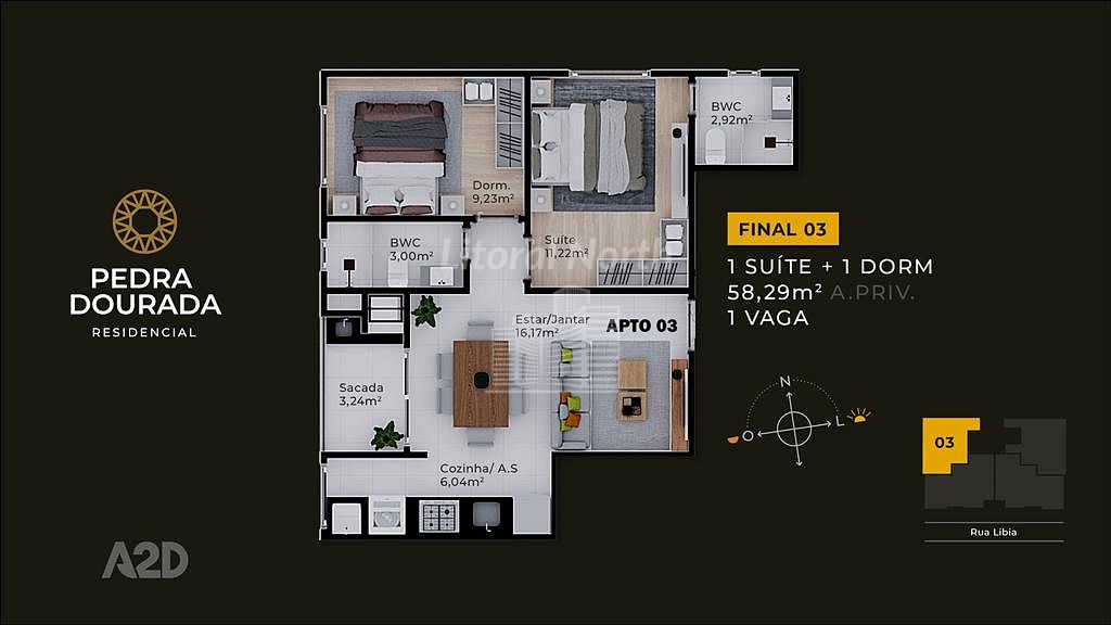 Apartamento de 2 quartos, 58m² no bairro Nações, em Balneário Camboriú | Eu Corretor