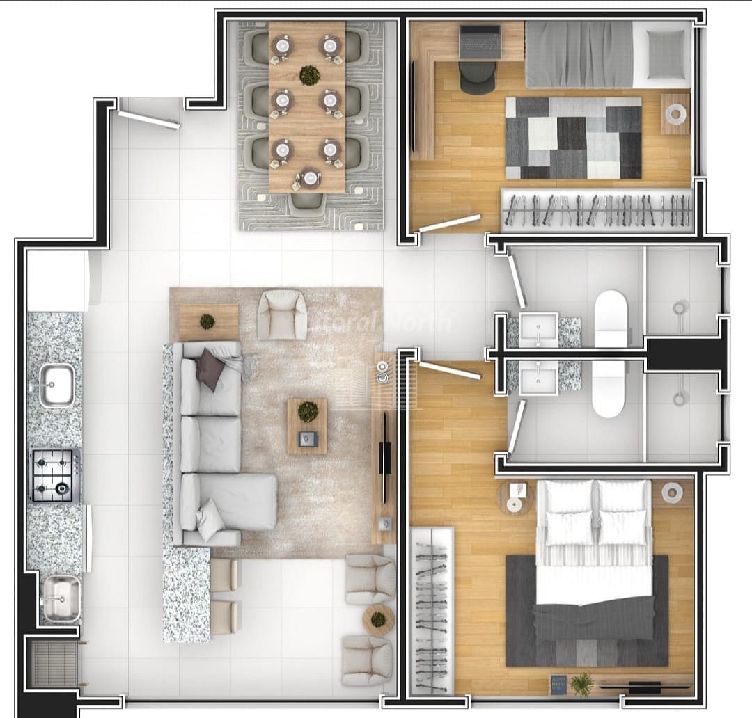 Apartamento de 2 quartos, 65m² no bairro São João, em Itajaí | Eu Corretor