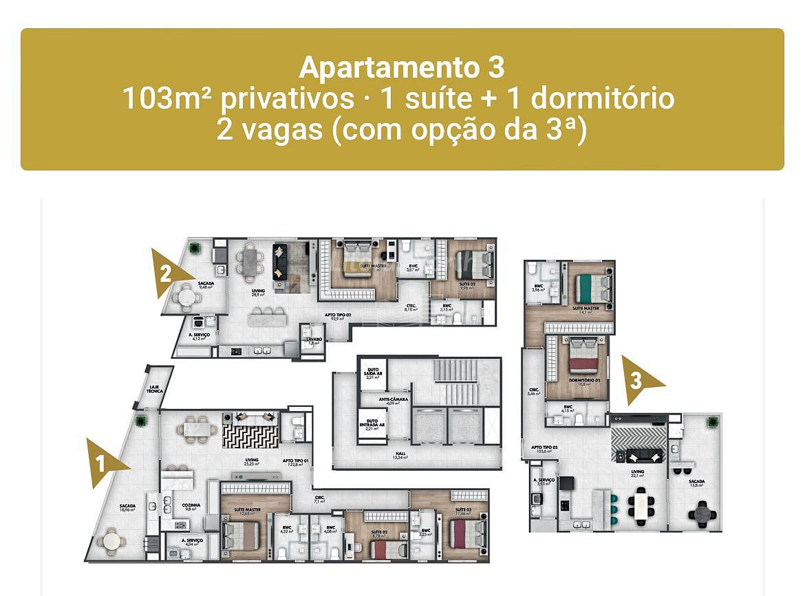 Apartamento de 2 quartos, 103m² no bairro Centro, em Itajaí | Eu Corretor